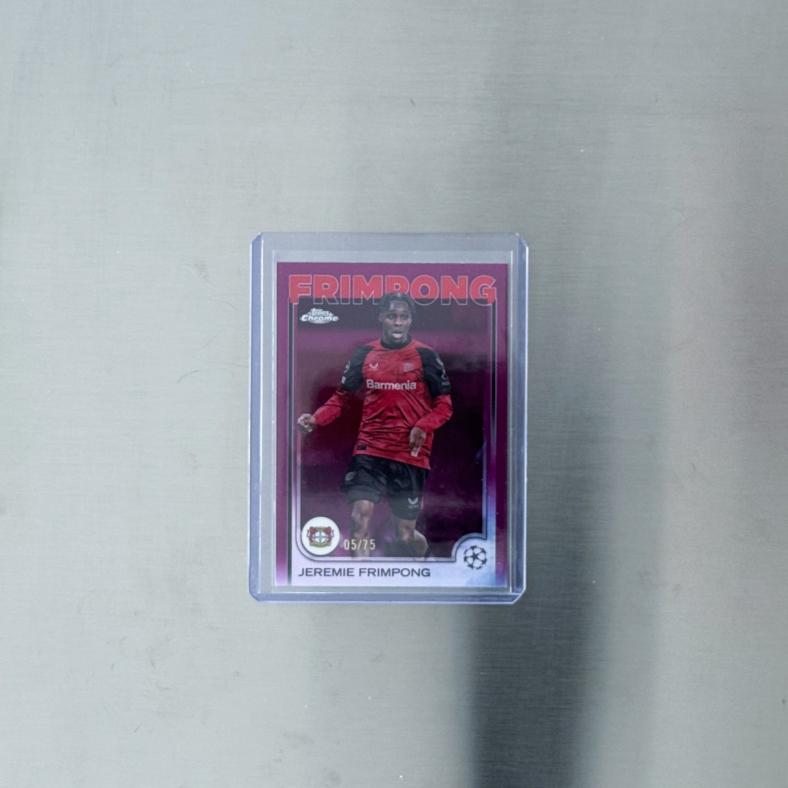 2024-25 Topps Chrome UEFA Club Competitions - Bayer 04 Leverkusen - Jeremie Frimpon - 05/75
